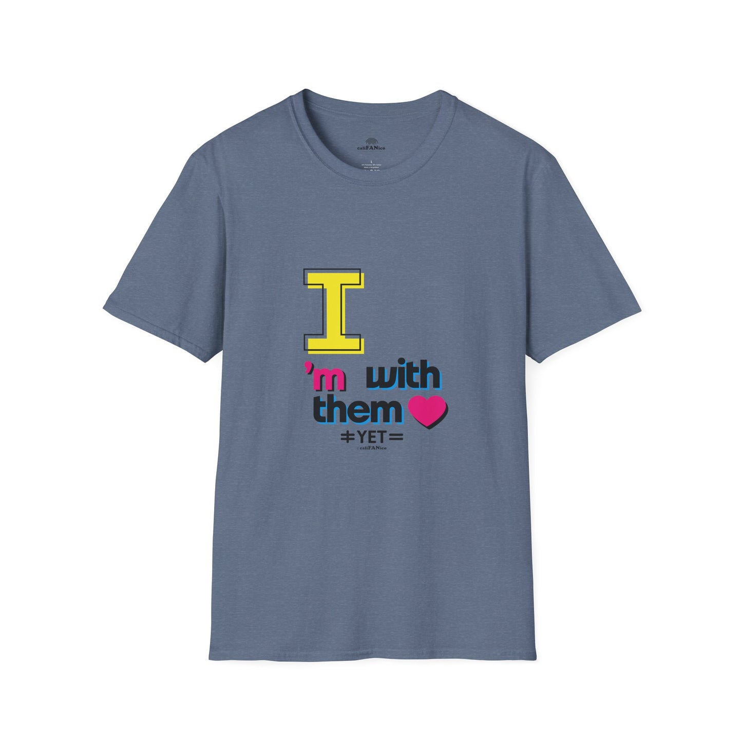 I’m With Them LGBTQ Pride Unisex Softstyle T-Shirt | Casual Wear, Gift for Friends, Pride Events Shirt, Graphic Tee, Inclusive Fashion