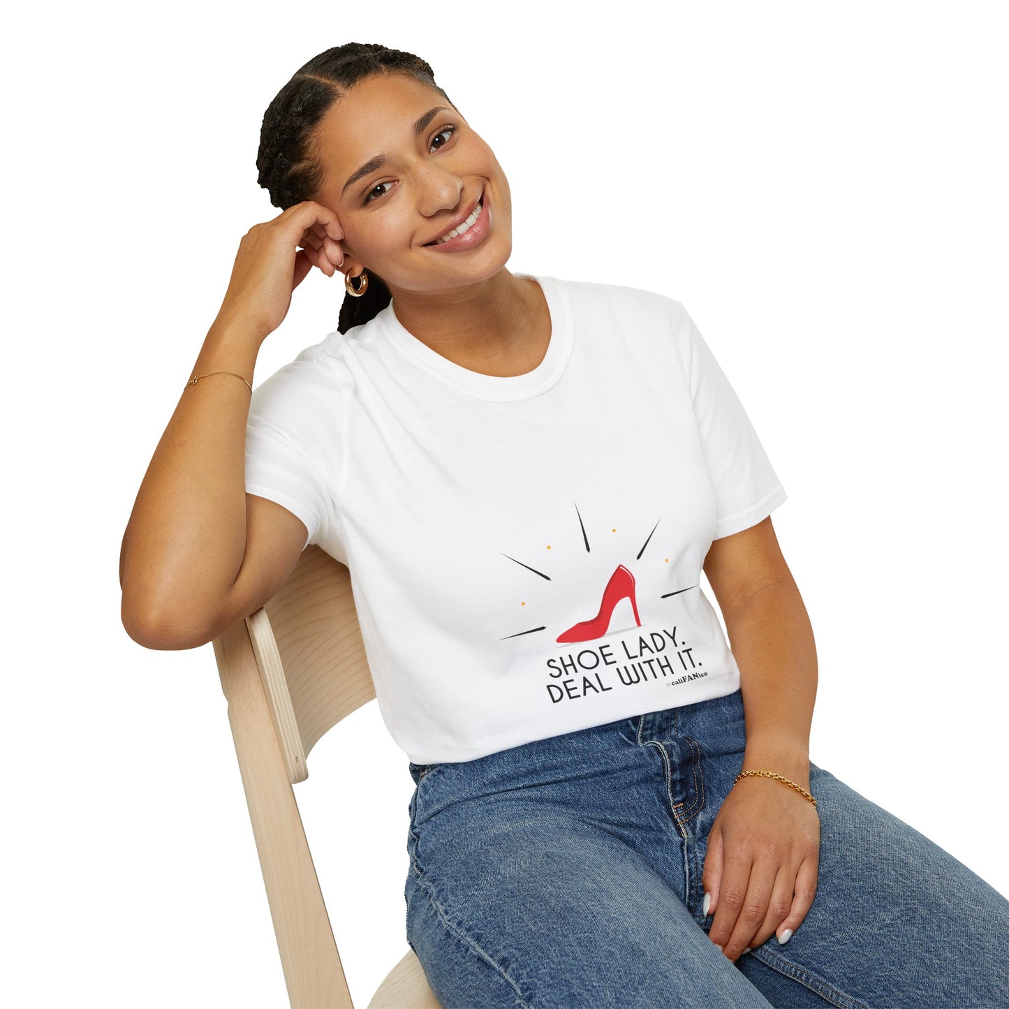 Funny T-Shirt Shoe Lover Lady Soft style T-Shirt