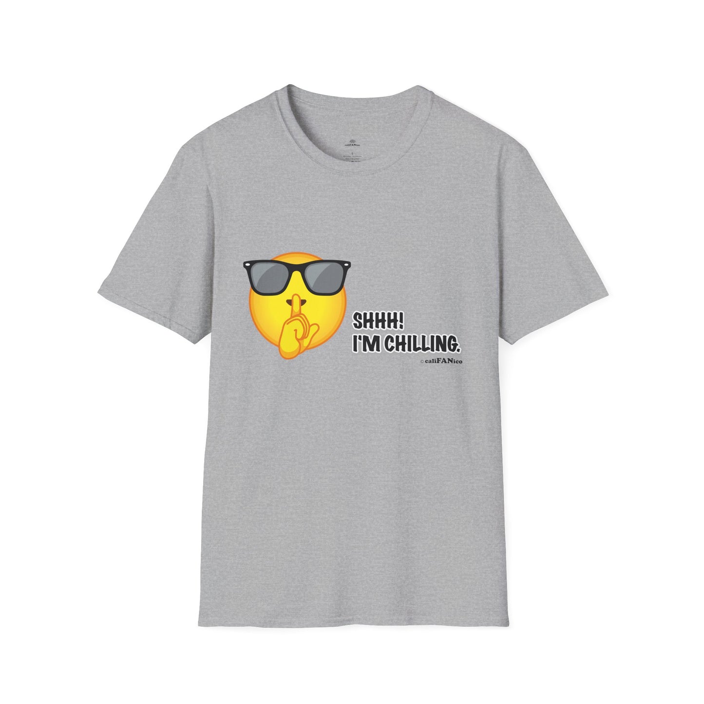 Chill Vibes Unisex T-Shirt, Shhh! I'm Chilling T-Shirt, Funny T-Shirt, Relaxed Wear, Casual Shirt, Gift for Friends, Summer T-Shirt, Beach T-Shirt