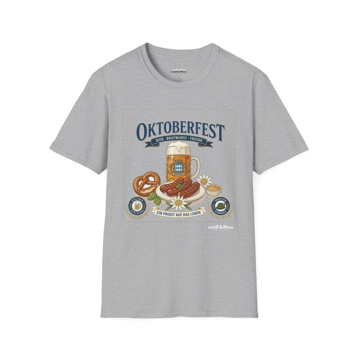 Oktoberfest Beer Pretzel Wurst T-Shirt - Bavarian souvenir