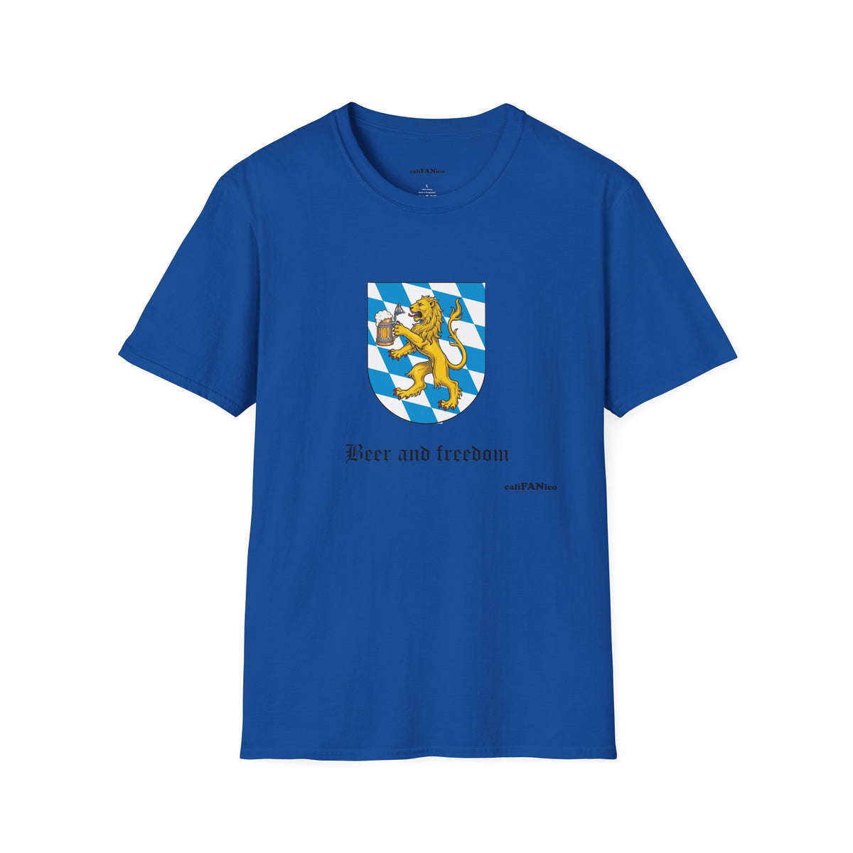Beer and Freedom T‑Shirt — Bavarian Lion Oktoberfest Tee