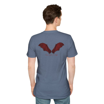 Spooky Bat Design T-Shirt - Perfect for Halloween, Autumn, Unique Graphic Tee