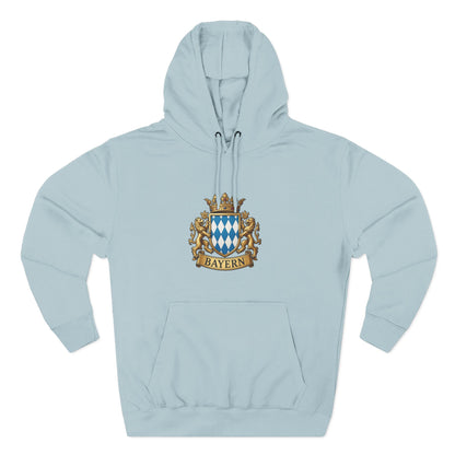 Bayern Crest Hoodie — Vintage Bavarian Coat of Arms Pullover