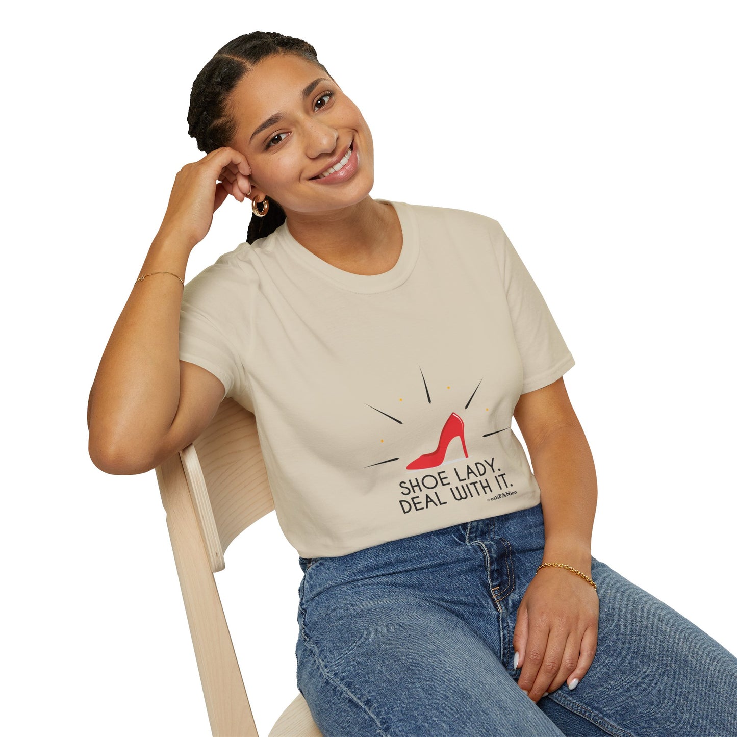 Funny T-Shirt Shoe Lover Lady Soft style T-Shirt