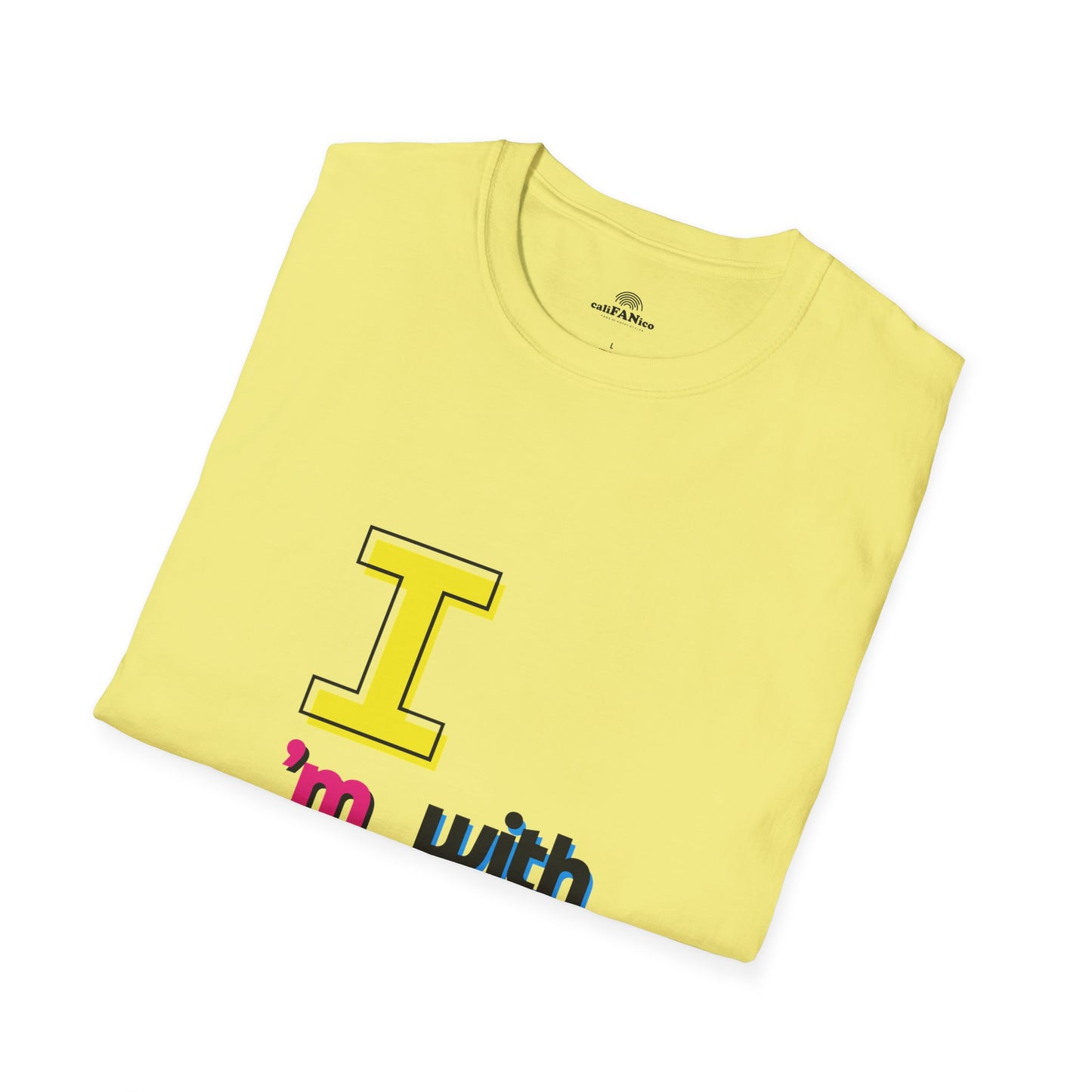 I’m With Them LGBTQ Pride Unisex Softstyle T-Shirt | Casual Wear, Gift for Friends, Pride Events Shirt, Graphic Tee, Inclusive Fashion