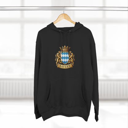Bayern Crest Hoodie — Vintage Bavarian Coat of Arms Pullover