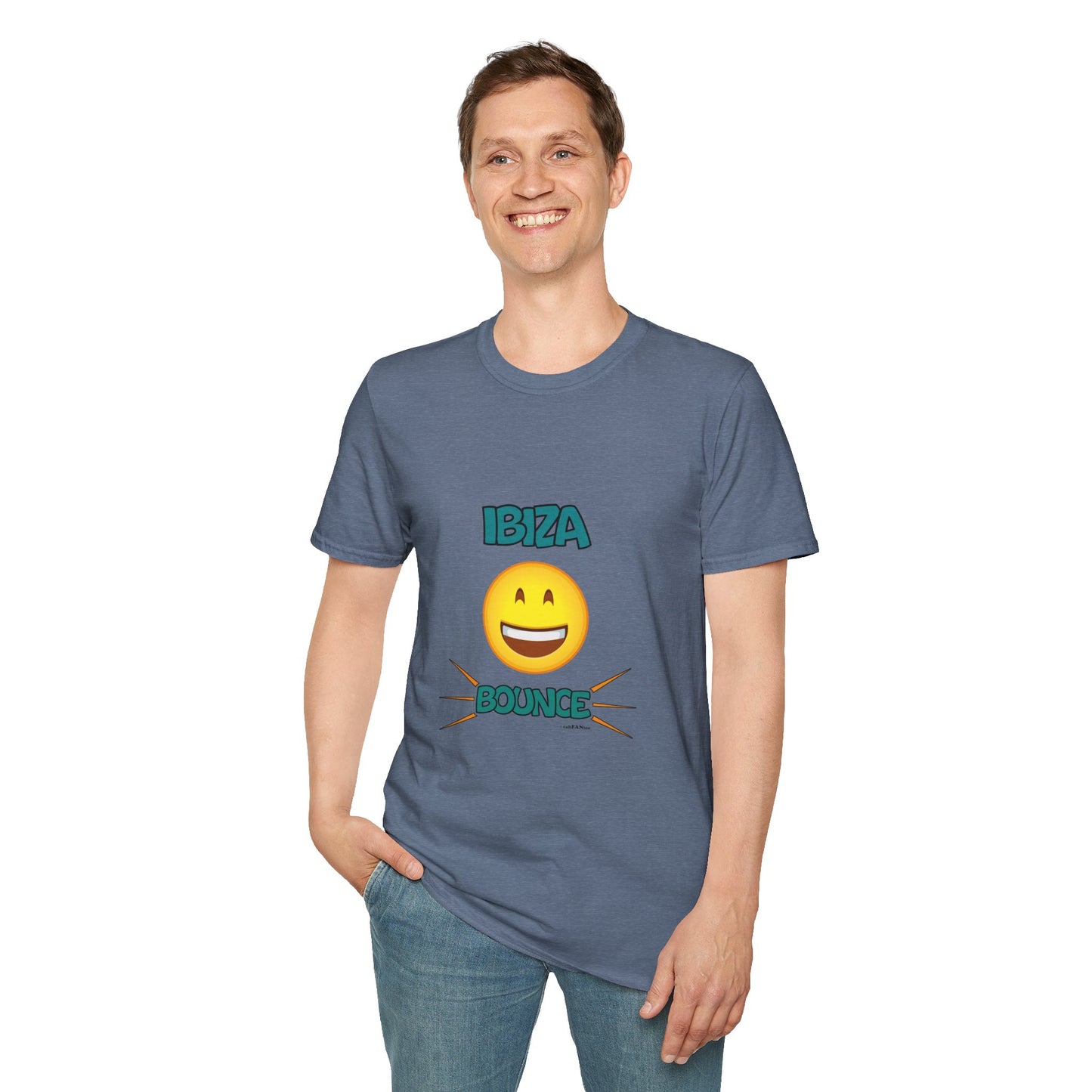 Ibiza Bounce Unisex T-Shirt, Casual Summer Tee, Beach Wear, Fun Party Shirt, Vacation T-Shirt, Club Wear