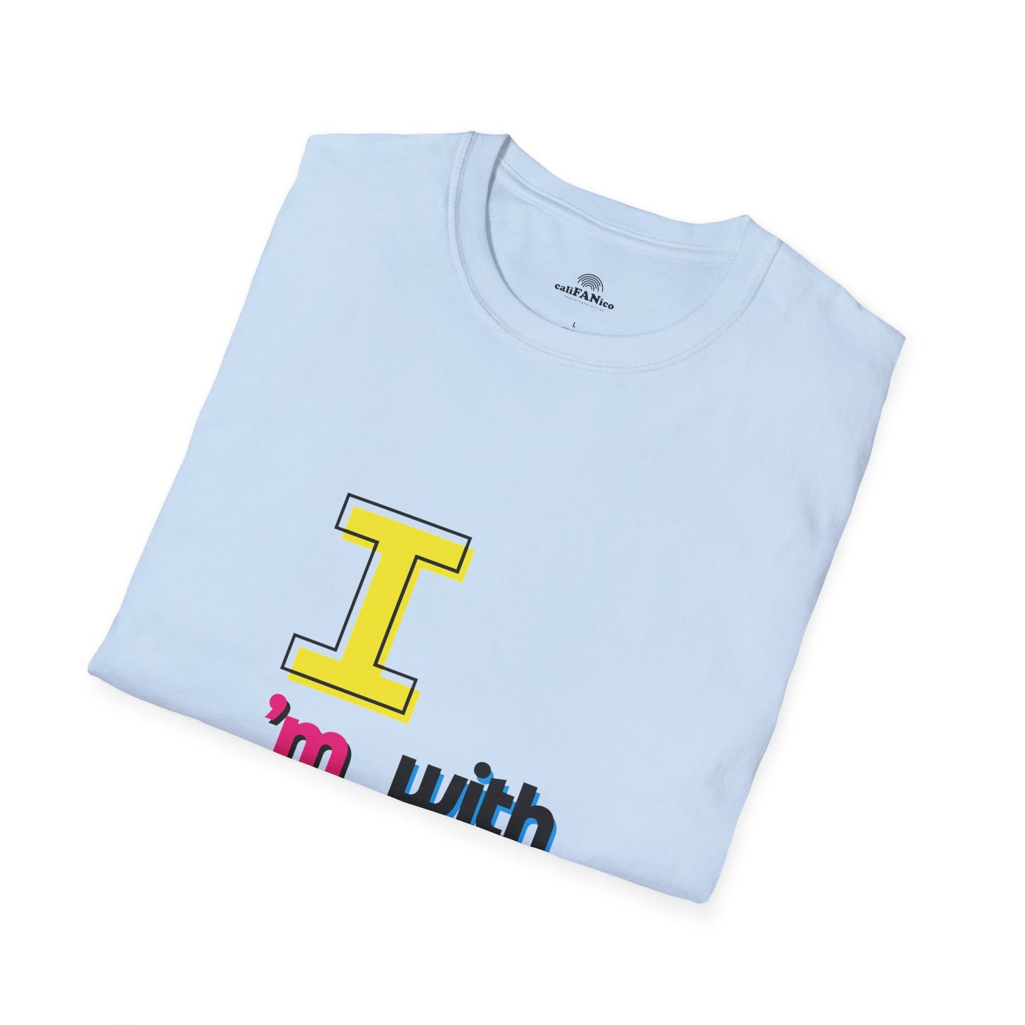 I’m With Them LGBTQ Pride Unisex Softstyle T-Shirt | Casual Wear, Gift for Friends, Pride Events Shirt, Graphic Tee, Inclusive Fashion