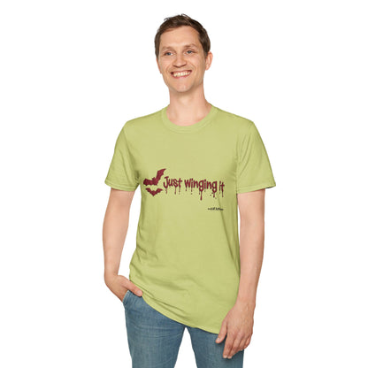 Spooky Bat Design T-Shirt - Perfect for Halloween, Autumn, Unique Graphic Tee