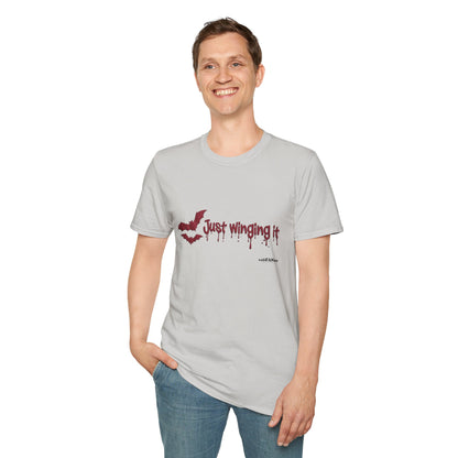 Spooky Bat Design T-Shirt - Perfect for Halloween, Autumn, Unique Graphic Tee