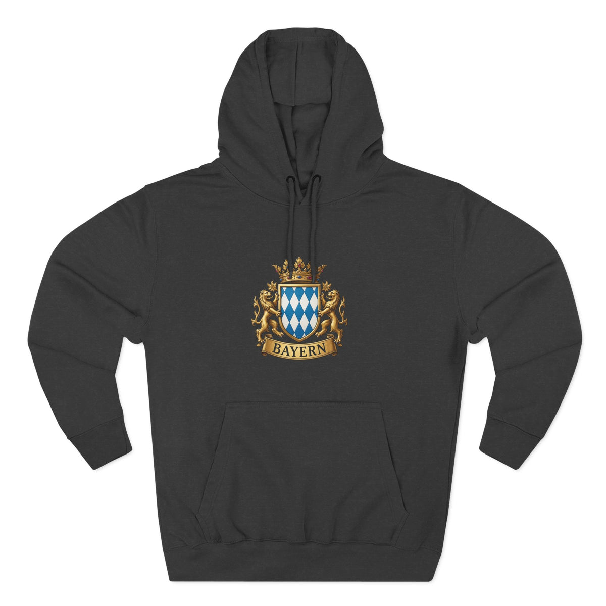 Bayern Crest Hoodie — Vintage Bavarian Coat of Arms Pullover