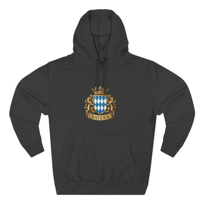 Bayern Crest Hoodie — Vintage Bavarian Coat of Arms Pullover