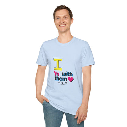I’m With Them LGBTQ Pride Unisex Softstyle T-Shirt | Casual Wear, Gift for Friends, Pride Events Shirt, Graphic Tee, Inclusive Fashion