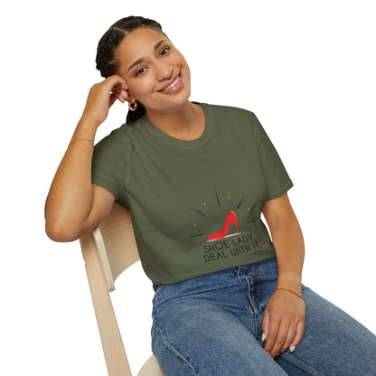 Funny T-Shirt Shoe Lover Lady Soft style T-Shirt