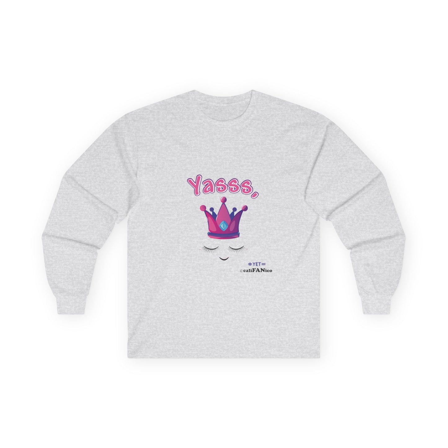 Long-Sleeve Yasss, Queen T-Shirt for LGBTQute Happy People