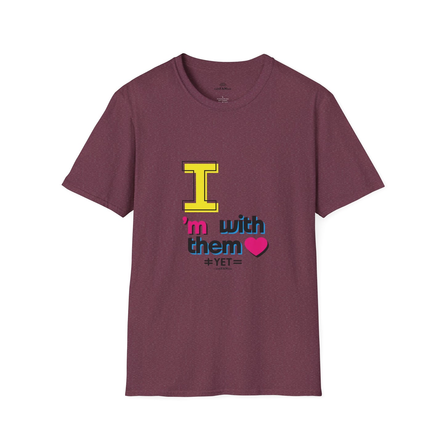 I’m With Them LGBTQ Pride Unisex Softstyle T-Shirt | Casual Wear, Gift for Friends, Pride Events Shirt, Graphic Tee, Inclusive Fashion
