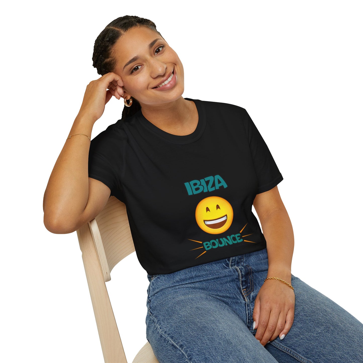 Ibiza Bounce Unisex T-Shirt, Casual Summer Tee, Beach Wear, Fun Party Shirt, Vacation T-Shirt, Club Wear