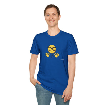 Zen Emoji T‑Shirt — Relaxed Mindfulness Graphic Tee