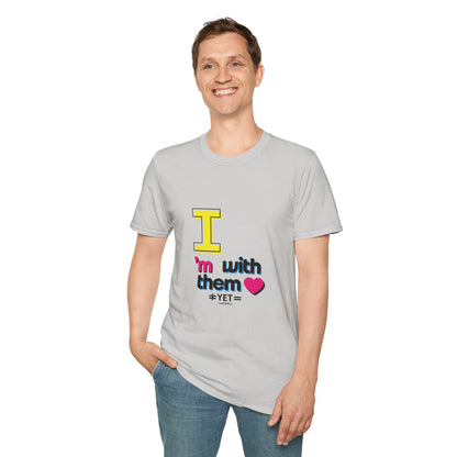 I’m With Them LGBTQ Pride Unisex Softstyle T-Shirt | Casual Wear, Gift for Friends, Pride Events Shirt, Graphic Tee, Inclusive Fashion