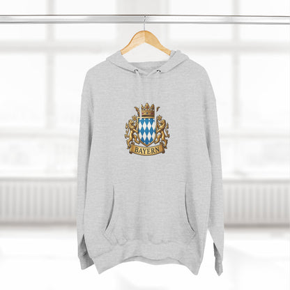 Bayern Crest Hoodie — Vintage Bavarian Coat of Arms Pullover