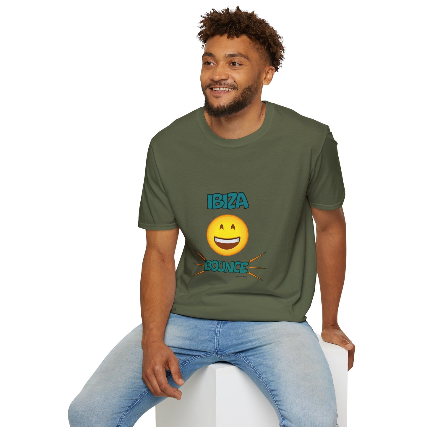 Ibiza Bounce Unisex T-Shirt, Casual Summer Tee, Beach Wear, Fun Party Shirt, Vacation T-Shirt, Club Wear