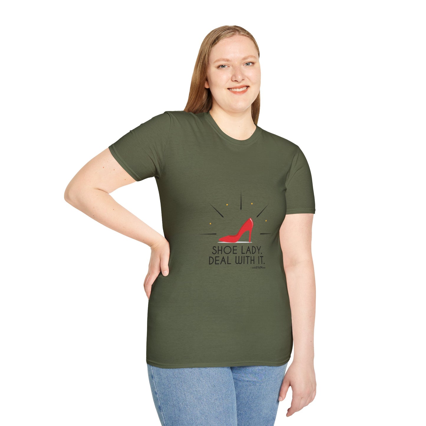 Funny T-Shirt Shoe Lover Lady Soft style T-Shirt