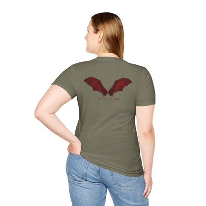 Spooky Bat Design T-Shirt - Perfect for Halloween, Autumn, Unique Graphic Tee