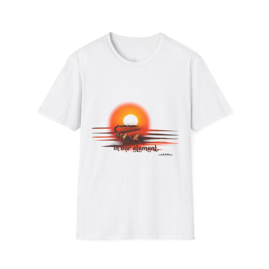 Adventure Traveler T-Shirt - Desert Caravan Vibrant Sun Colors