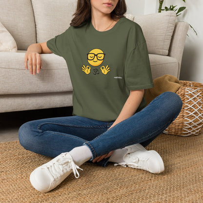 Zen Emoji T‑Shirt — Relaxed Mindfulness Graphic Tee