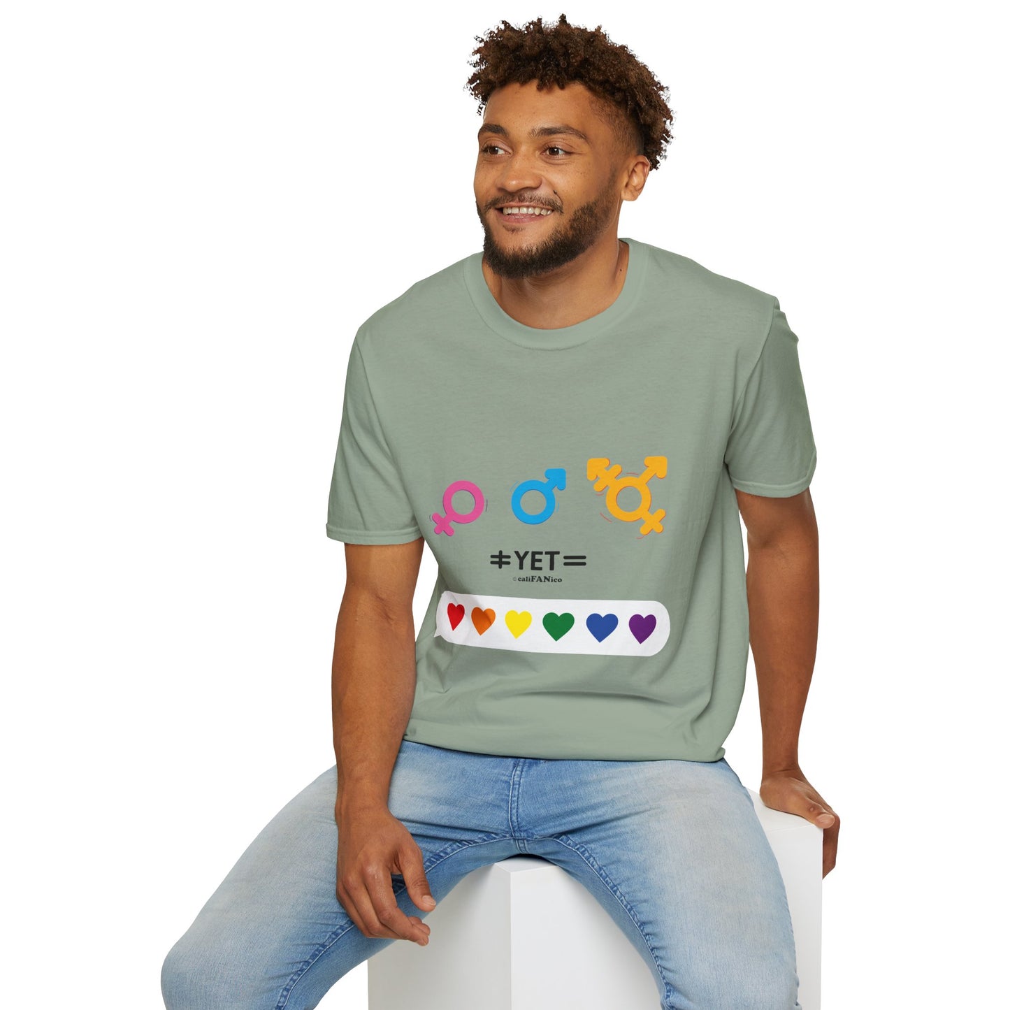 Pride & Equality T-Shirt, Unisex Softstyle Tee, LGBTQ+ Support Shirt, Inclusive Fashion, Gift for Pride Month, Gender Equality Top