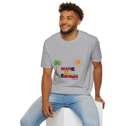 Funny Mad in Spain Made in Espain T-Shirt Unisex Softstyle Humor Shirt, Cute Gift, Unisex Top, Casual Wear, Laugh T Shirt