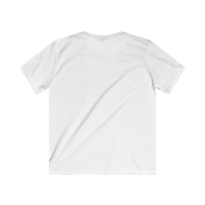 Kids Cloud Swing T‑Shirt — Cute Blond Girl on Cloud Swing, Playful Design