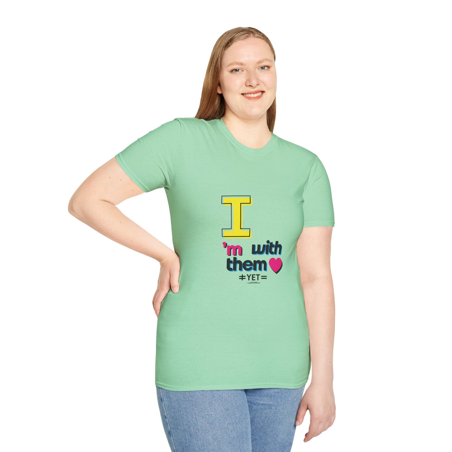 I’m With Them LGBTQ Pride Unisex Softstyle T-Shirt | Casual Wear, Gift for Friends, Pride Events Shirt, Graphic Tee, Inclusive Fashion