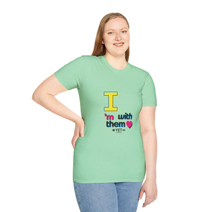 I’m With Them LGBTQ Pride Unisex Softstyle T-Shirt | Casual Wear, Gift for Friends, Pride Events Shirt, Graphic Tee, Inclusive Fashion