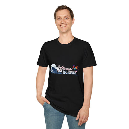 Estepona Wave T-Shirt, Unisex Soft Style Tee, Beach Wear, Summer Clothing, Spain Souvenir, Beach Lovers T-Shirt, Summer Wear