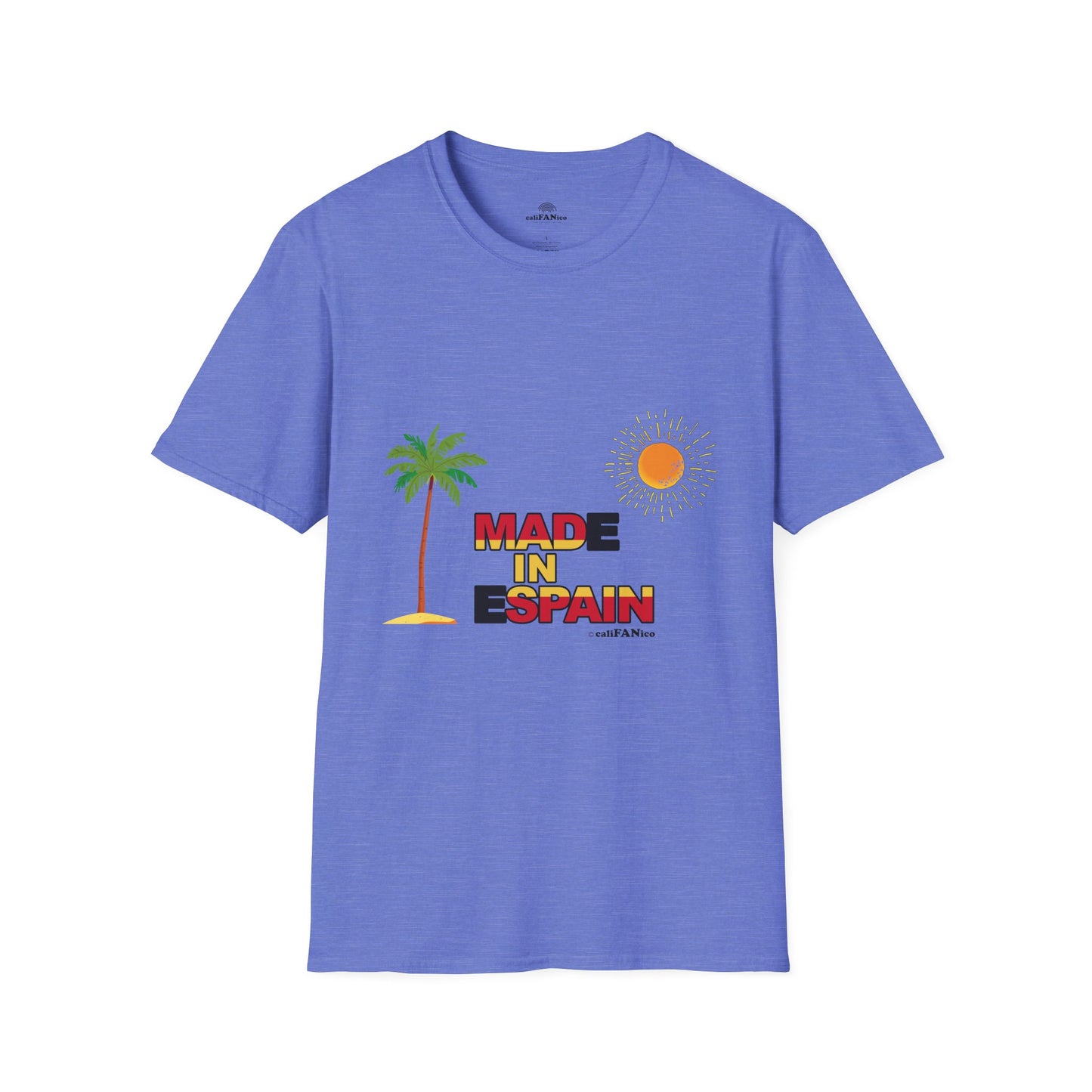 Funny Mad in Spain Made in Espain T-Shirt Unisex Softstyle Humor Shirt, Cute Gift, Unisex Top, Casual Wear, Laugh T Shirt