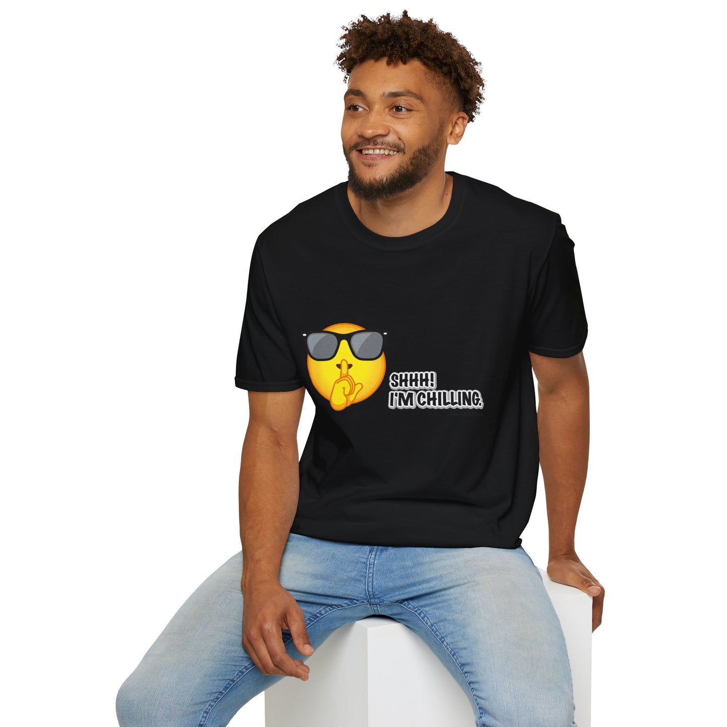 Chill Vibes Unisex T-Shirt, Shhh! I'm Chilling T-Shirt, Funny T-Shirt, Relaxed Wear, Casual Shirt, Gift for Friends, Summer T-Shirt, Beach T-Shirt