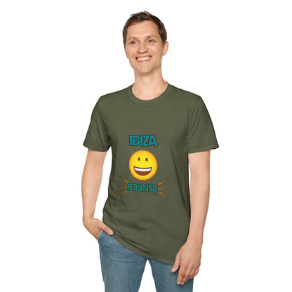 Ibiza Bounce Unisex T-Shirt, Casual Summer Tee, Beach Wear, Fun Party Shirt, Vacation T-Shirt, Club Wear