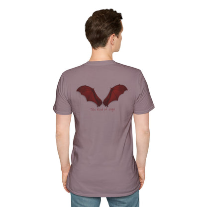 Spooky Bat Design T-Shirt - Perfect for Halloween, Autumn, Unique Graphic Tee