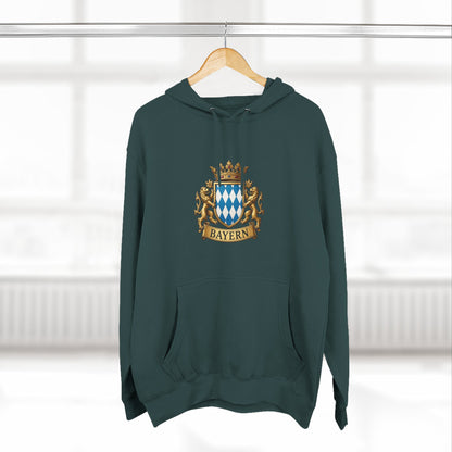 Bayern Crest Hoodie — Vintage Bavarian Coat of Arms Pullover