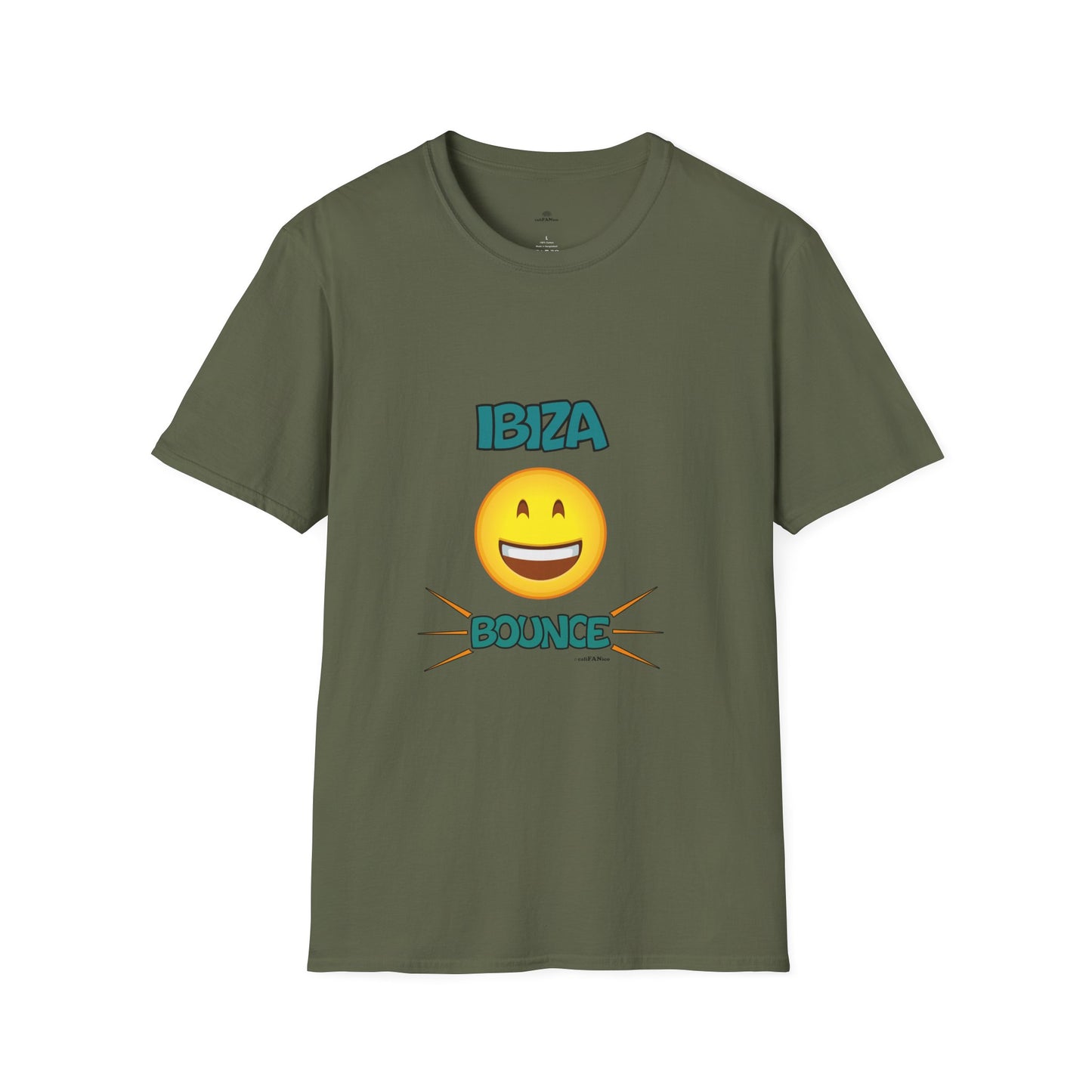Ibiza Bounce Unisex T-Shirt, Casual Summer Tee, Beach Wear, Fun Party Shirt, Vacation T-Shirt, Club Wear