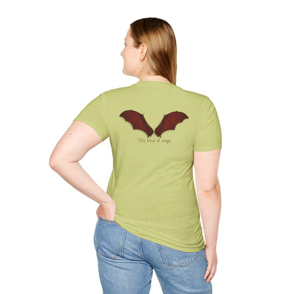 Spooky Bat Design T-Shirt - Perfect for Halloween, Autumn, Unique Graphic Tee