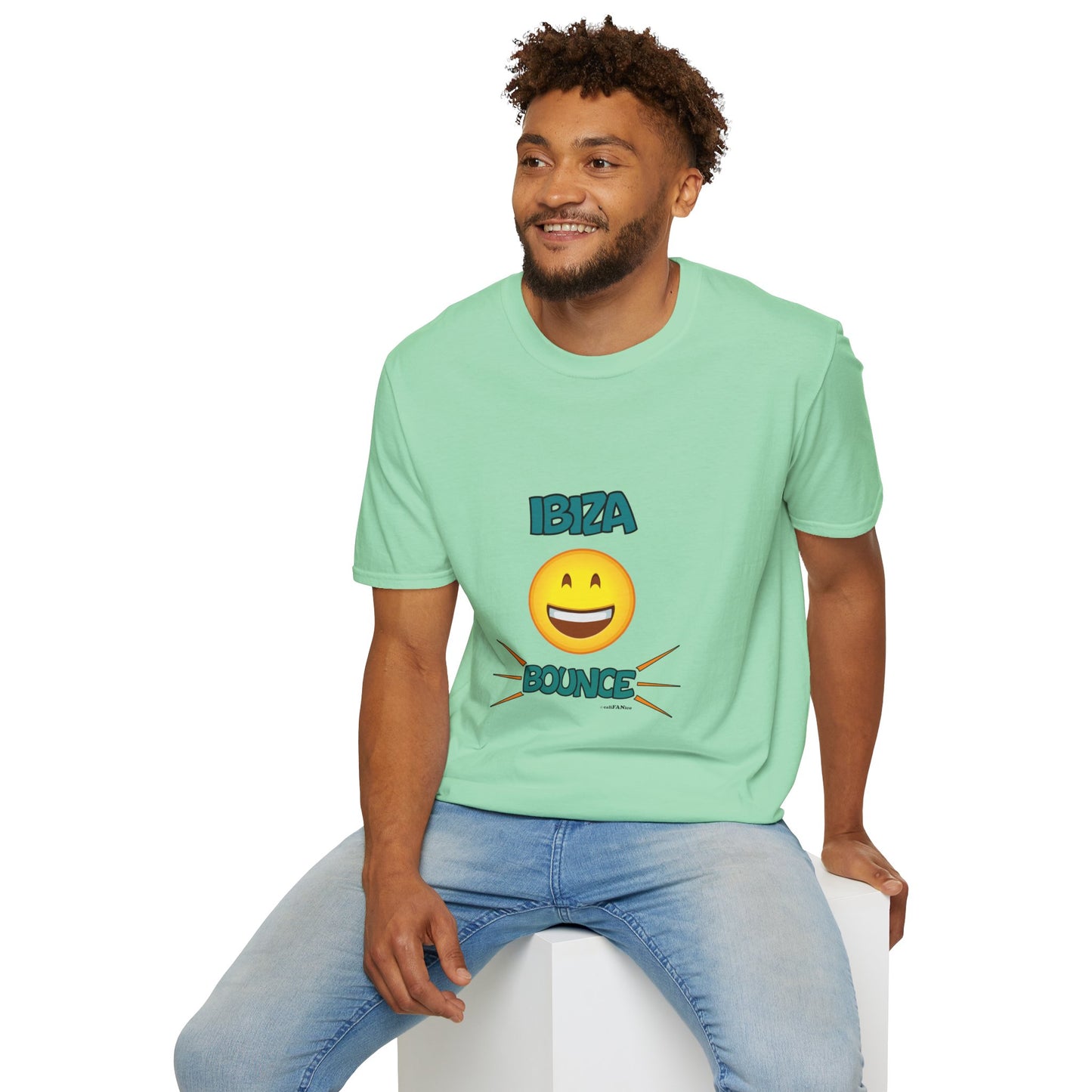 Ibiza Bounce Unisex T-Shirt, Casual Summer Tee, Beach Wear, Fun Party Shirt, Vacation T-Shirt, Club Wear