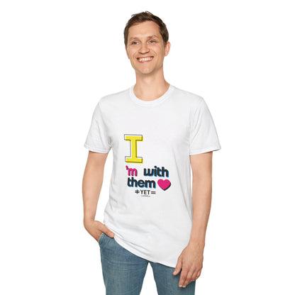 I’m With Them LGBTQ Pride Unisex Softstyle T-Shirt | Casual Wear, Gift for Friends, Pride Events Shirt, Graphic Tee, Inclusive Fashion