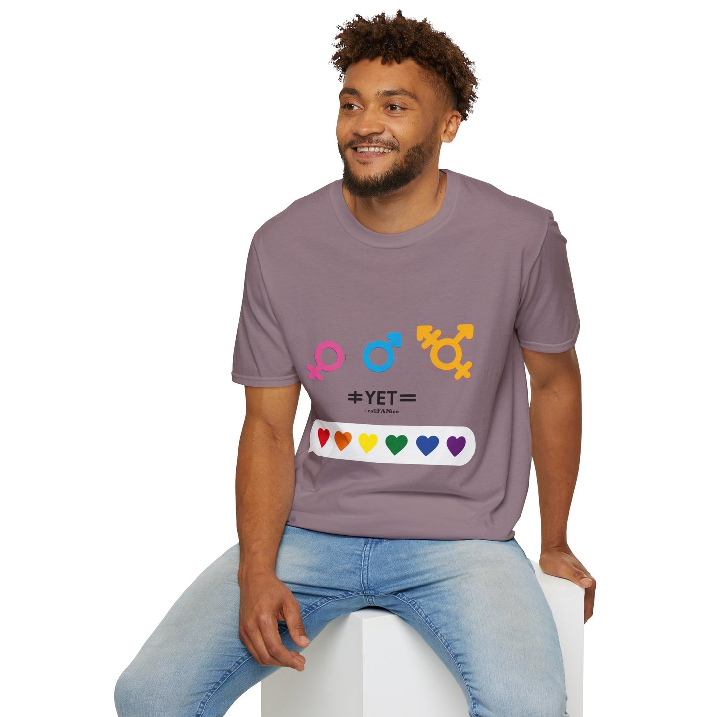 Pride & Equality T-Shirt, Unisex Softstyle Tee, LGBTQ+ Support Shirt, Inclusive Fashion, Gift for Pride Month, Gender Equality Top
