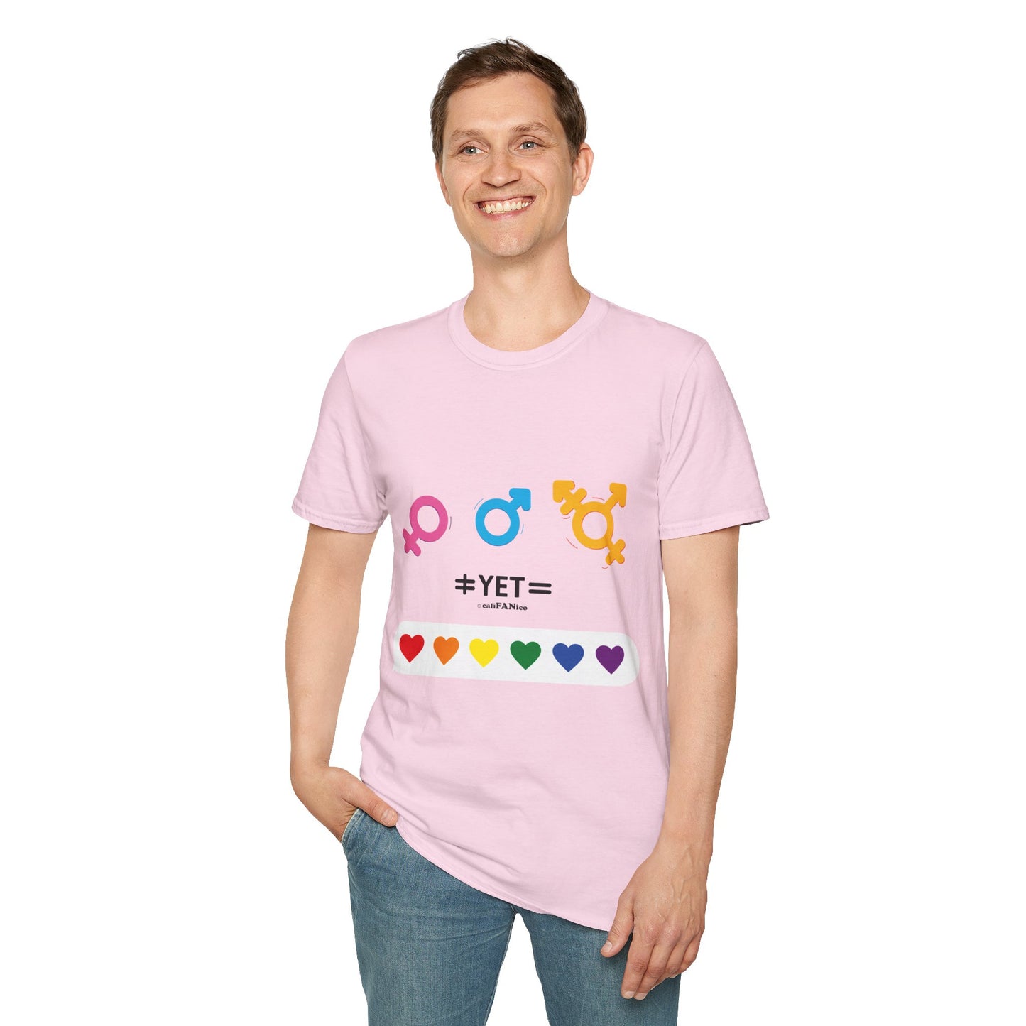 Pride & Equality T-Shirt, Unisex Softstyle Tee, LGBTQ+ Support Shirt, Inclusive Fashion, Gift for Pride Month, Gender Equality Top