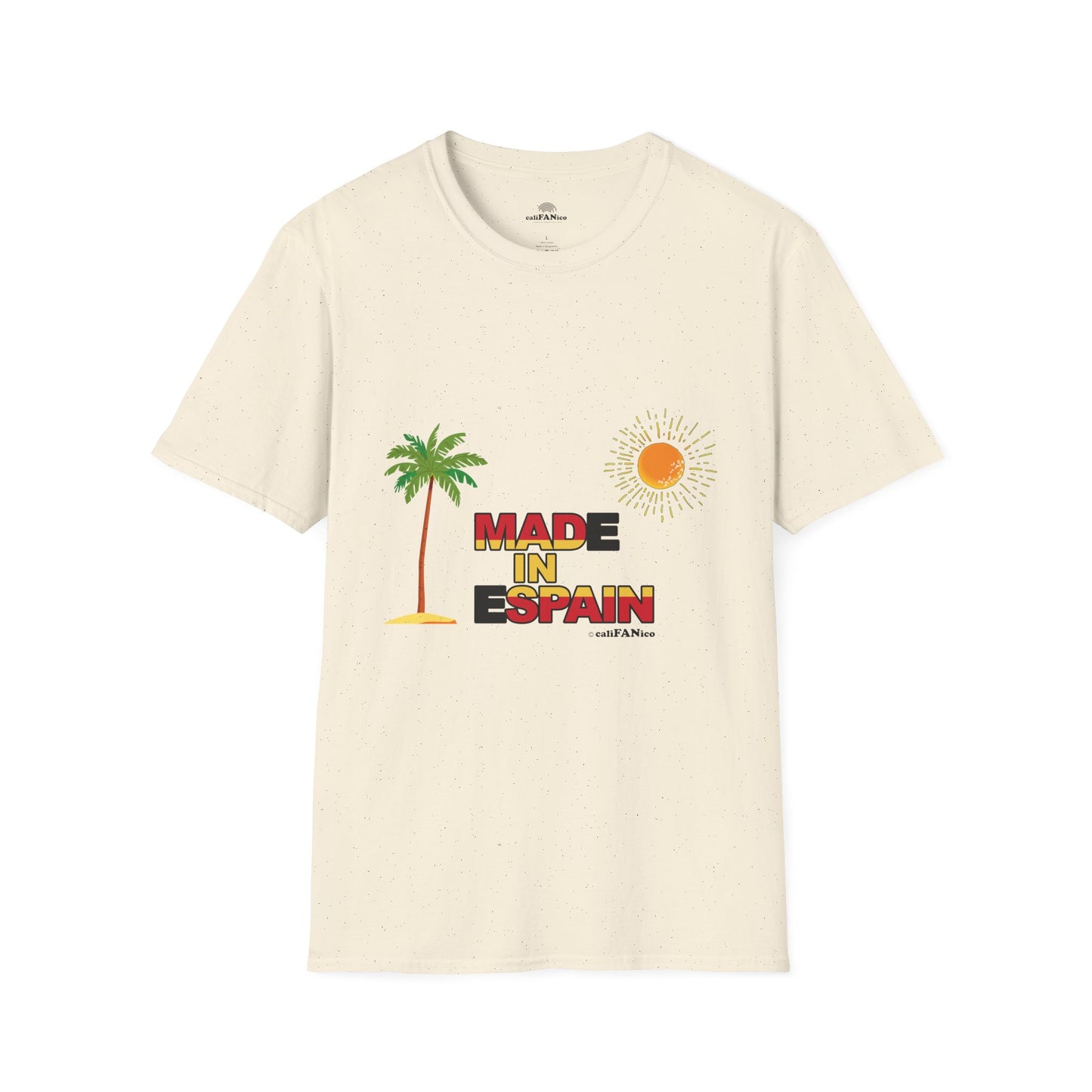 Funny Mad in Spain Made in Espain T-Shirt Unisex Softstyle Humor Shirt, Cute Gift, Unisex Top, Casual Wear, Laugh T Shirt