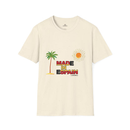 Funny Mad in Spain Made in Espain T-Shirt Unisex Softstyle Humor Shirt, Cute Gift, Unisex Top, Casual Wear, Laugh T Shirt
