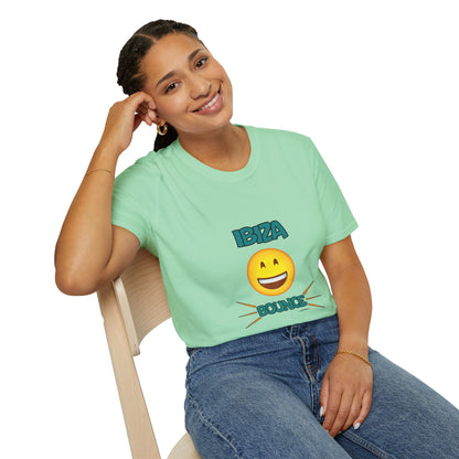 Ibiza Bounce Unisex T-Shirt, Casual Summer Tee, Beach Wear, Fun Party Shirt, Vacation T-Shirt, Club Wear