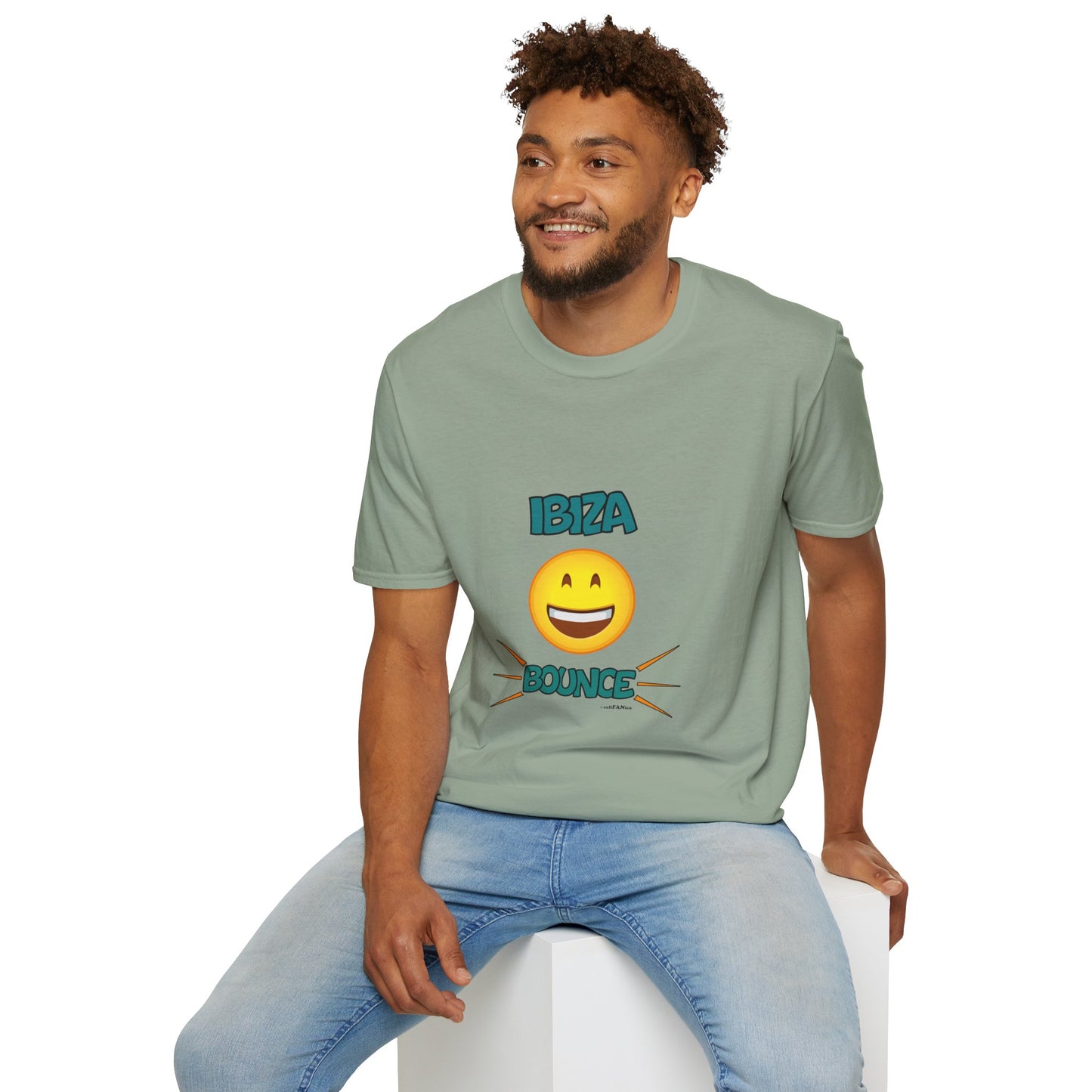 Ibiza Bounce Unisex T-Shirt, Casual Summer Tee, Beach Wear, Fun Party Shirt, Vacation T-Shirt, Club Wear